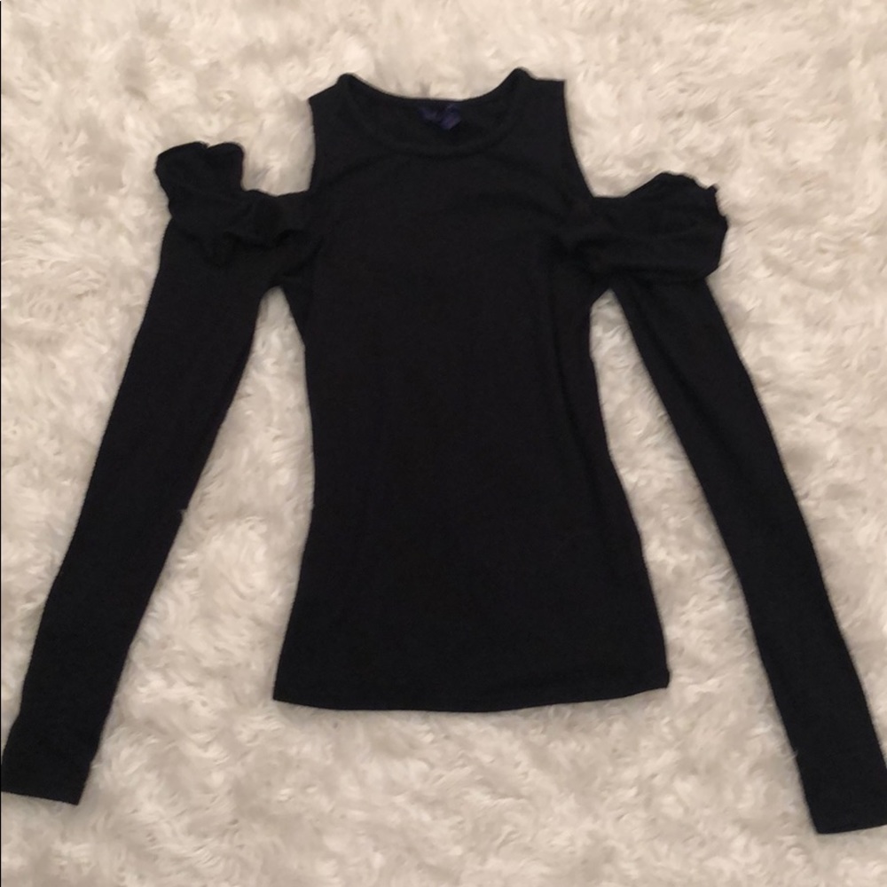 Aero Postale Black “Cold-Shoulder” Top